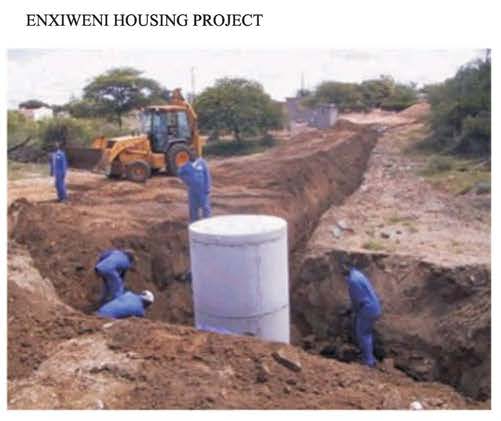 Enxiweni Housing Project construction site